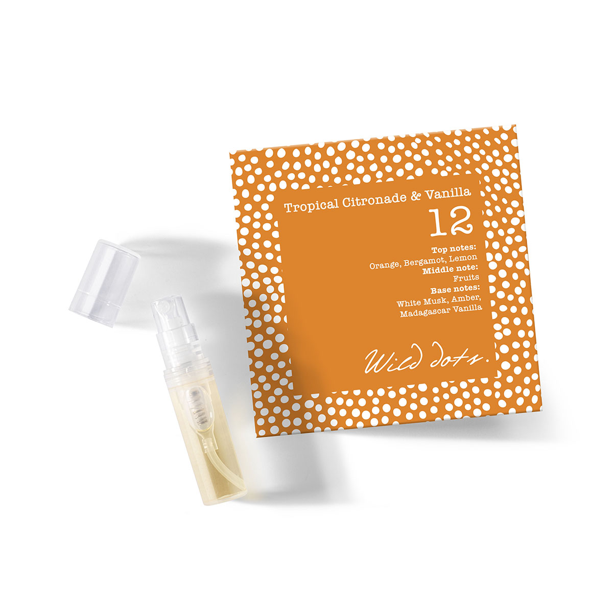 12_Tester_Tropical_Citronade&Vanilla Това е кехлибарено плодов аромат, който грабва с връхни нотки от средиземномосрски цитруси, портокал, бергамот и лимон.